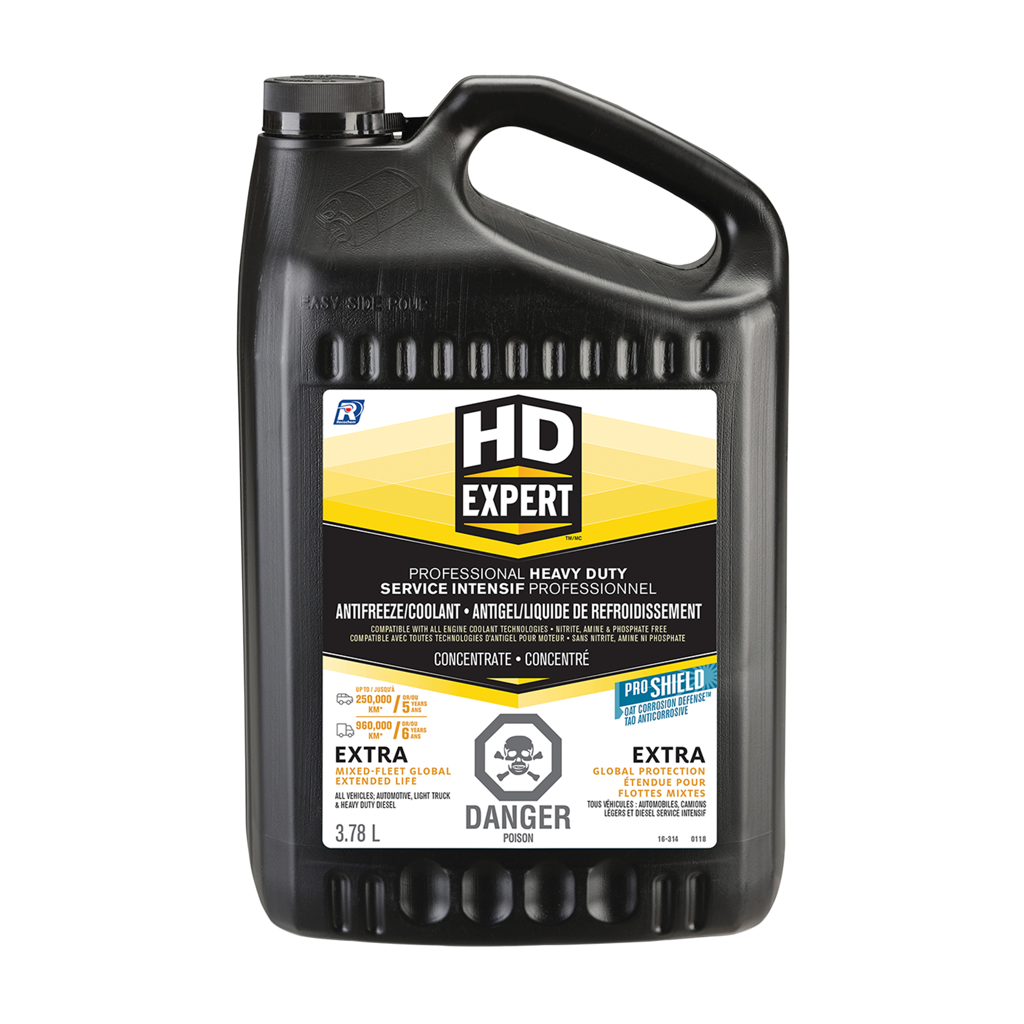 HD Expert™ - Concentrate Mixed-Fleet Global Heavy Duty Antifreeze/Coolant, Extra, 3.78 L